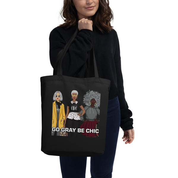 GGBC FASHION GIRL BLACK Eco Tote Bag