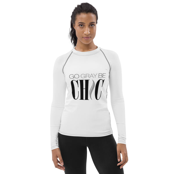 Go Gray Be CHIC - Women's Rash Guard