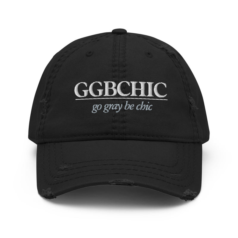 Go Grey Be Chic Distressed Hat