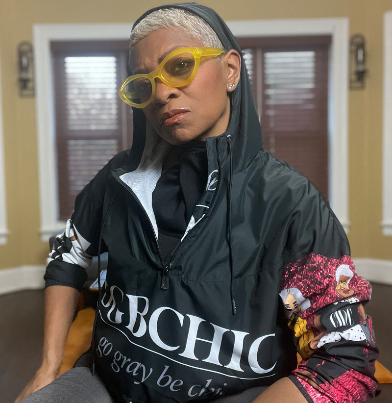 The ALL OVER GGBC PRINT Cropped Windbreaker