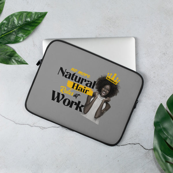 No More Natural Hair Rules At Work Laptop Sleeve