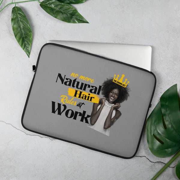 No More Natural Hair Rules At Work Laptop Sleeve