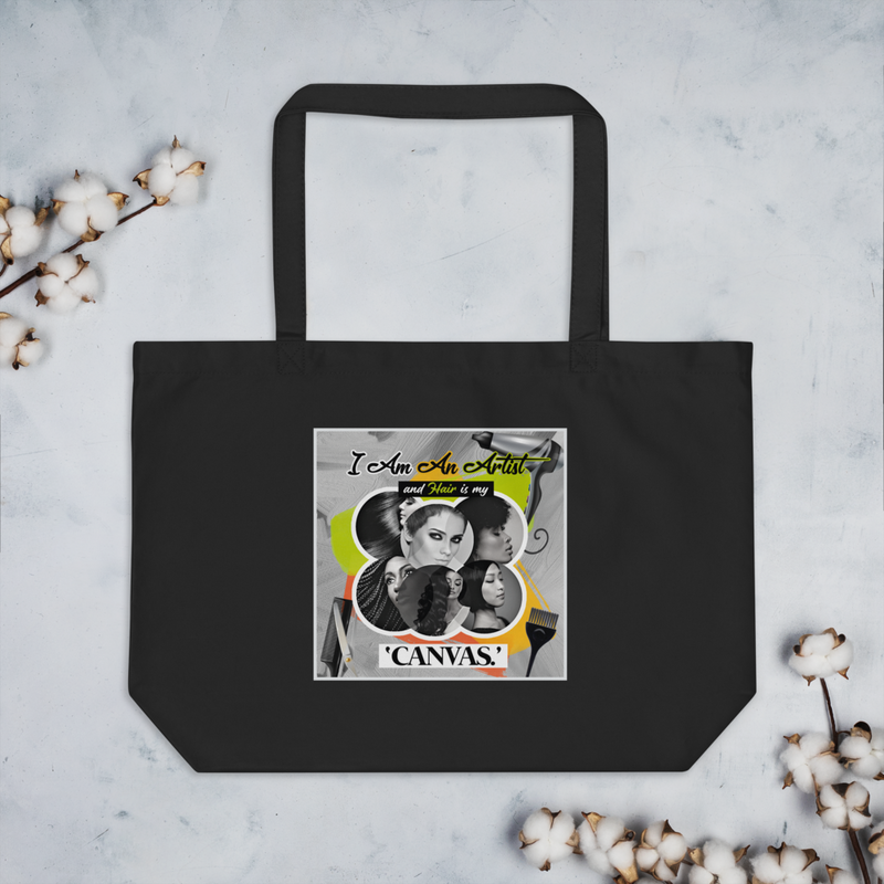 The Hair Artist Large organic tote bag