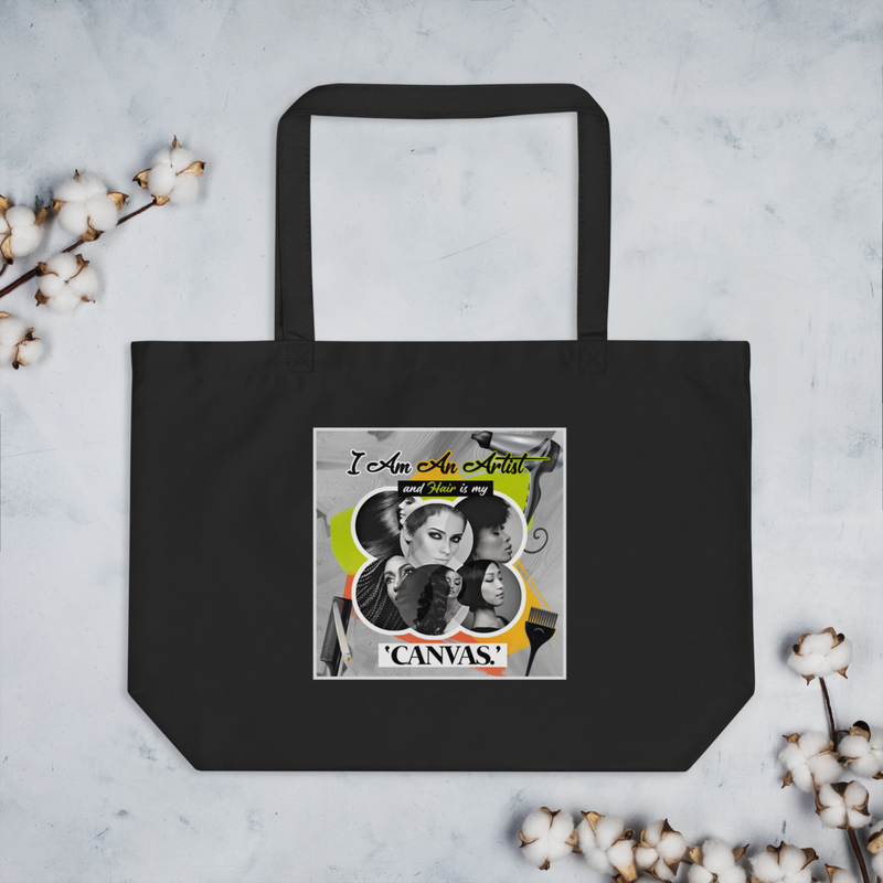 The Hair Artist Large organic tote bag