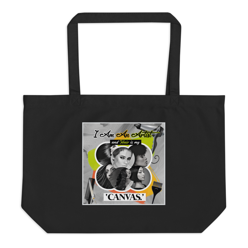 The Hair Artist Large organic tote bag