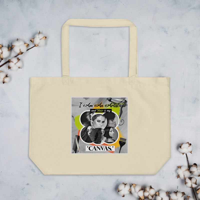 The Hair Artist Large organic tote bag