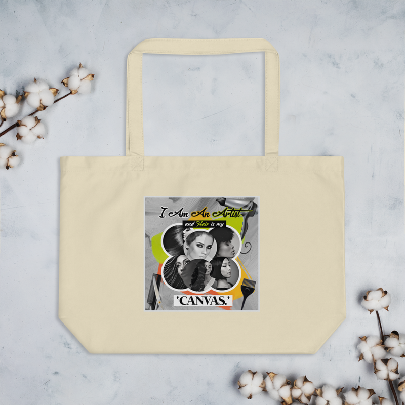 The Hair Artist Large organic tote bag