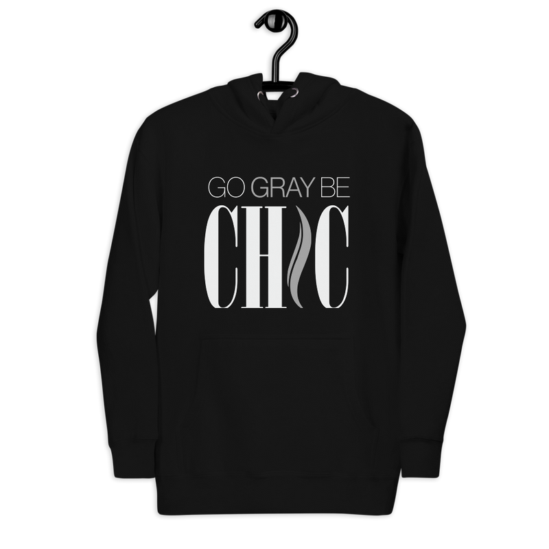 Go Gray Be Chic Unisex Hoodie