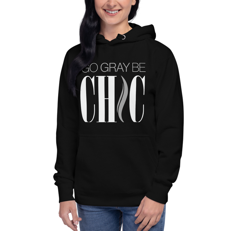 Go Gray Be Chic Unisex Hoodie
