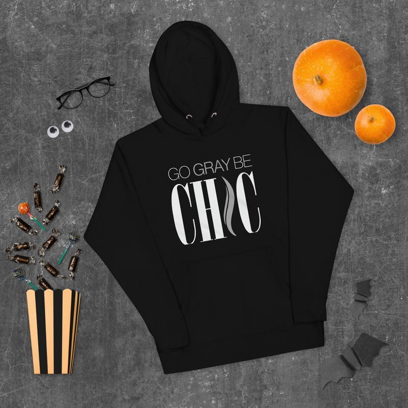 Go Gray Be Chic Unisex Hoodie