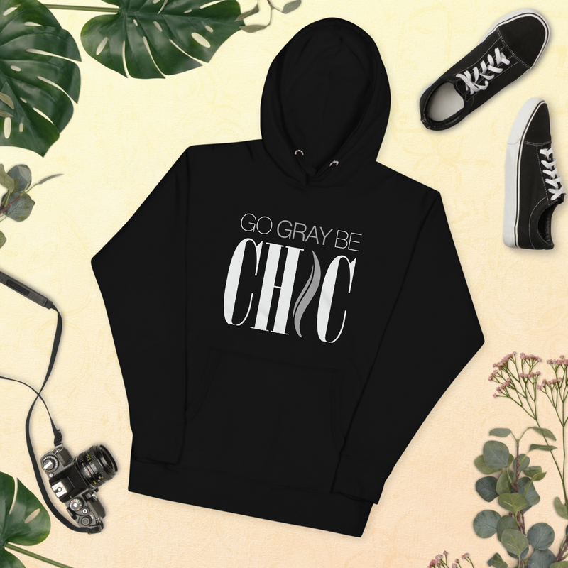 Go Gray Be Chic Unisex Hoodie