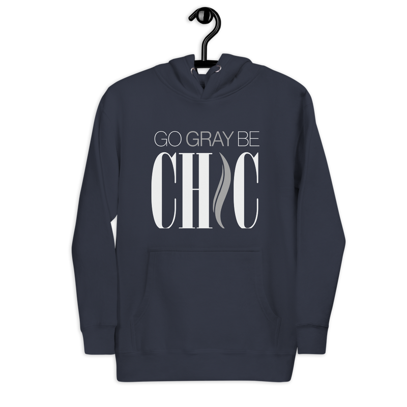 Go Gray Be Chic Unisex Hoodie