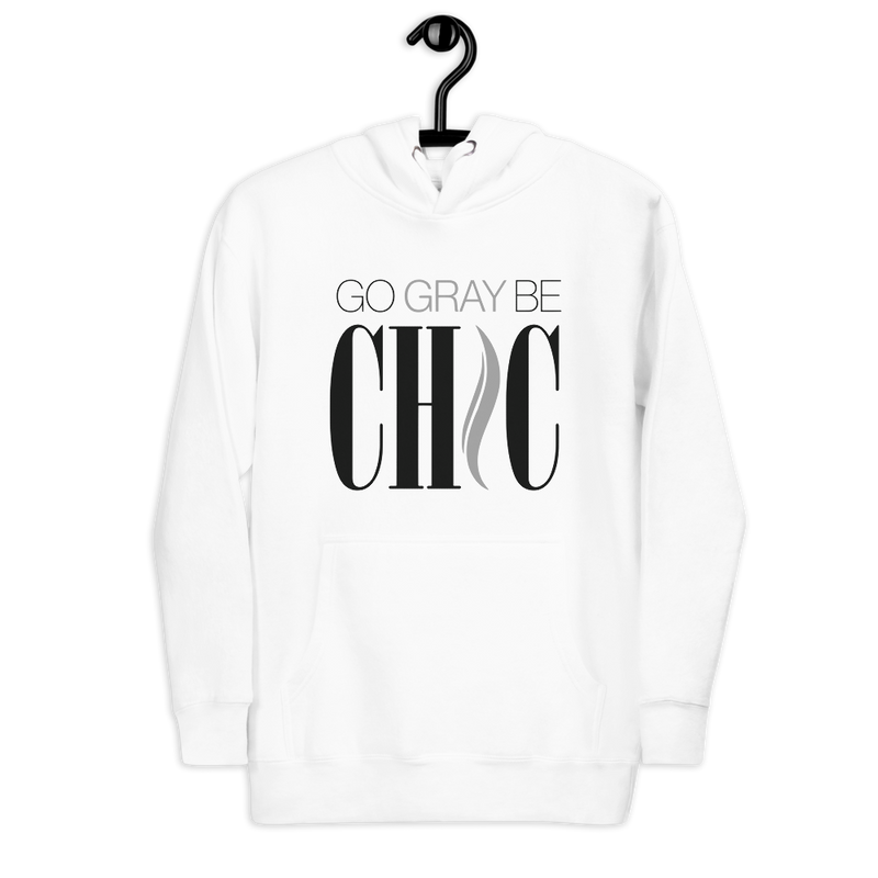 Go Gray Be Chic Unisex Hoodie