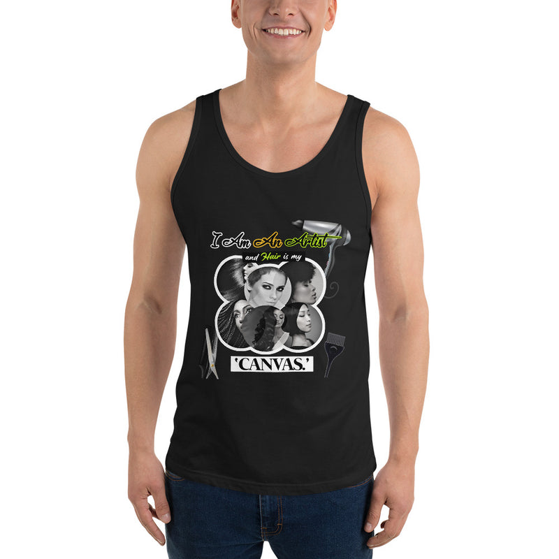 I am An Artist and Hair is My Canvas, Unisex Tank Top