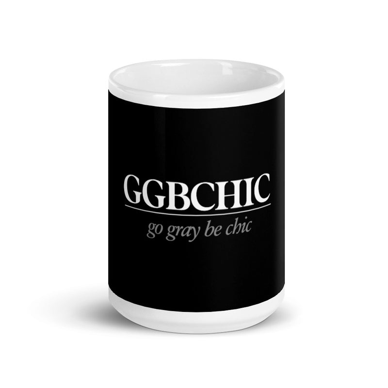 White glossy mug
