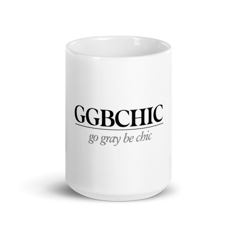 White glossy mug