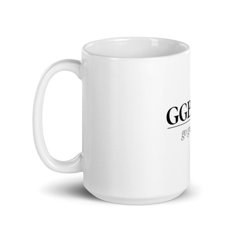 White glossy mug